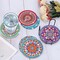 8 Pcs Coasters with Holder - Mandala DIY Diamond Art Crafts for Adults, Small Diamond Painting Kits Accessories